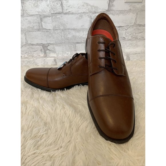 Rockport Other - NEW! Rockport Mens Essential Captoe Oxford Dress Shoe Brown 16W US Waterproof!
